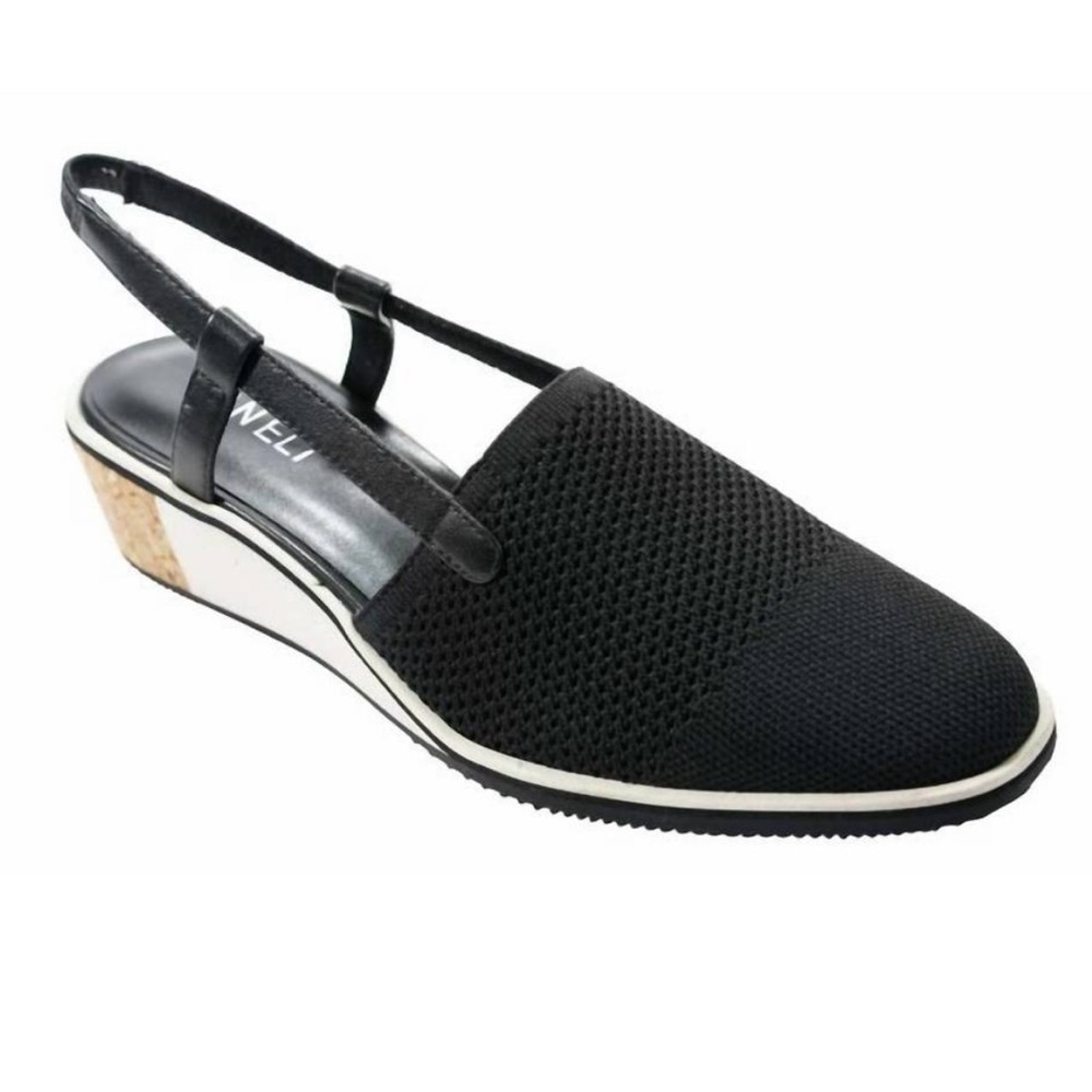 VANELi Greer black Knit Lifestyle Slingback Slip-On Sneakers Shoes size 10N